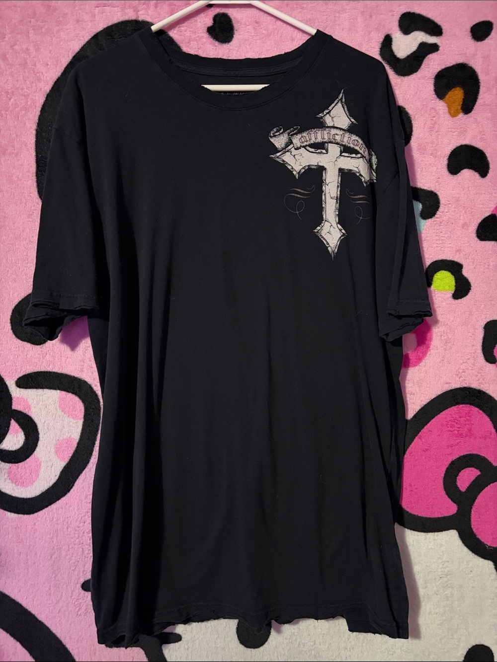 men’s Black affliction Tee